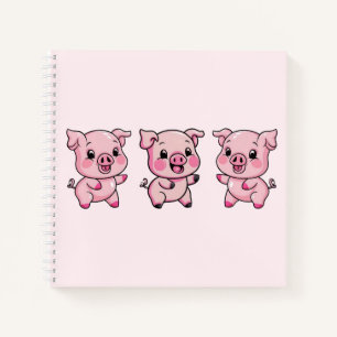 Cute Little Baby Pig Notebook