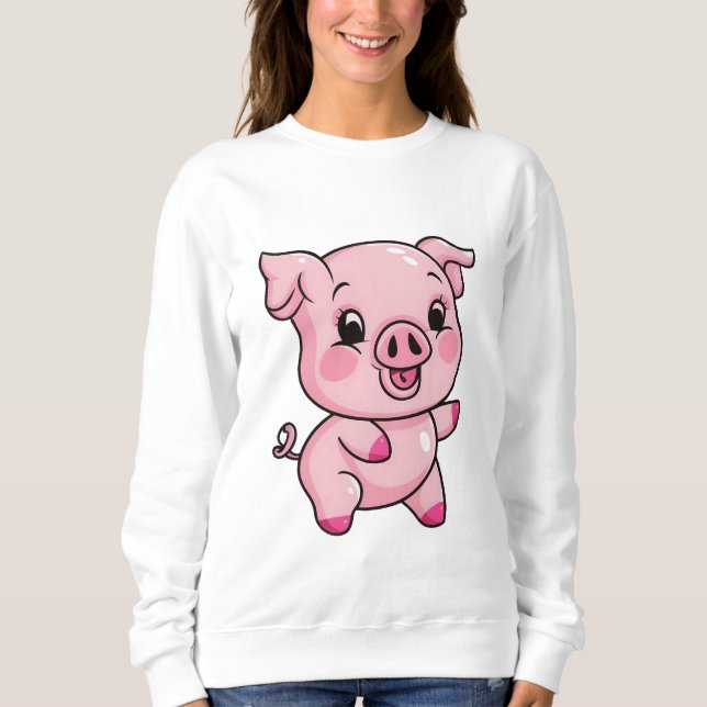 Cute Little Baby Pig Sweatshirt (Front)