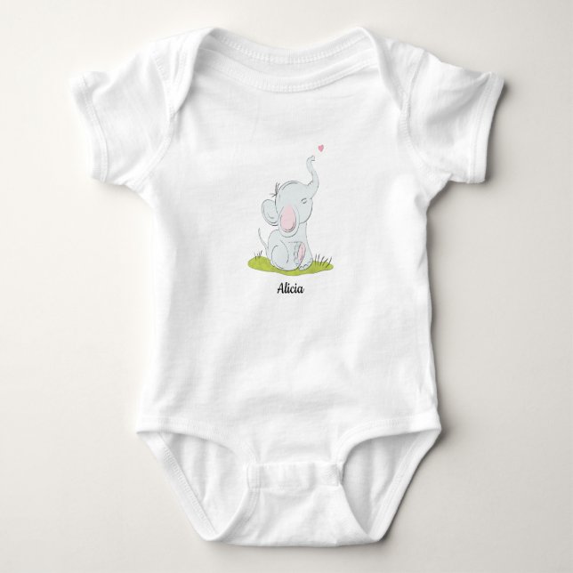 Cute little baby Top T-shirt (Front)