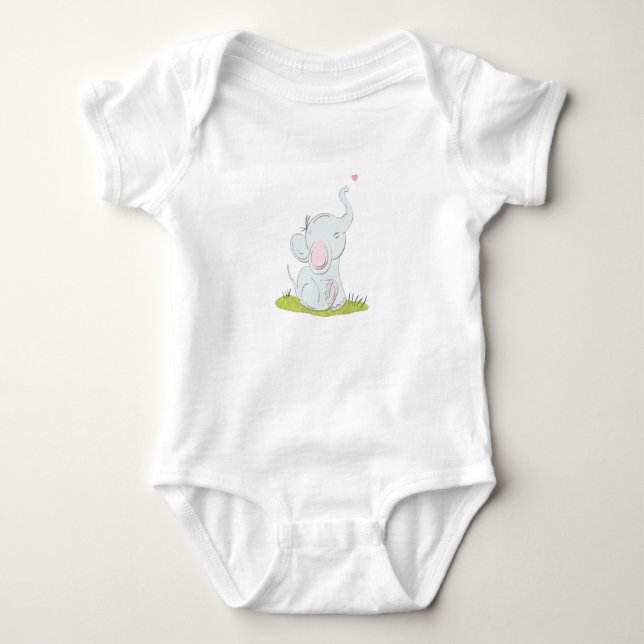 Cute little baby Top T-shirt (Front)