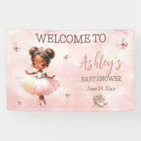 Cute Little Ballerina Pink Tutu Baby Shower