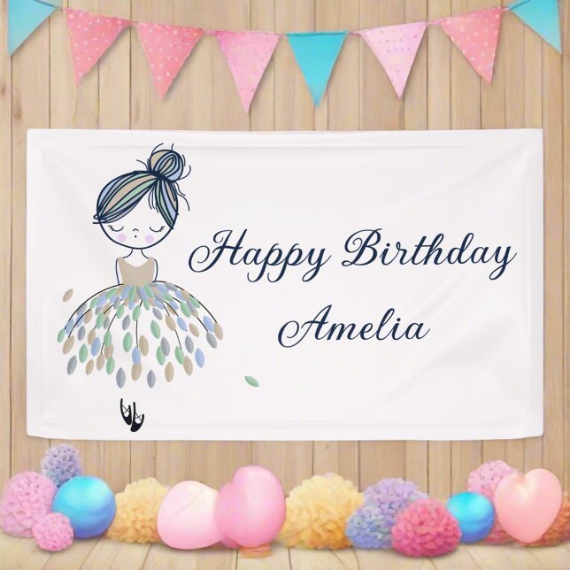 Cute Little Ballerina Princess Birthday Girl Sign  (Creator Uploaded)