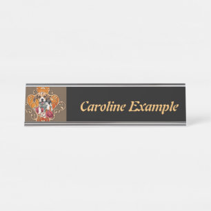 Cute little Beagle.  Desk Name Plate