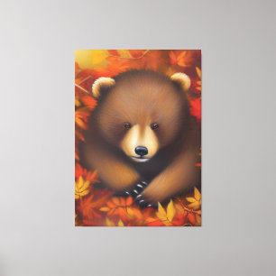 Cute Little Bear Canvas Print