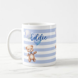 Cute Little Bear in Blue Coffee Mug