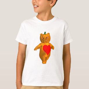 Cute Little Bear With Pumpkin Head T-Shirt
