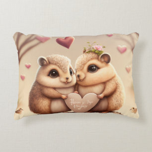 Cute little bears cartoon  accent pillow