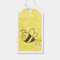 Cute Little Bee Flying Watercolor Baby Shower