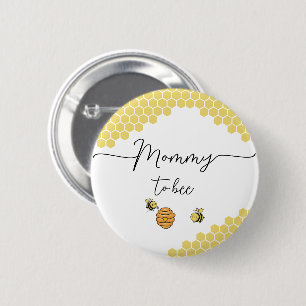 Cute Little Bees Honeycomb Mommy-to-bee 6 Cm Round Badge