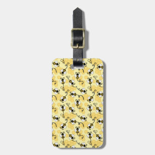 Cute little bees pattern luggage tag