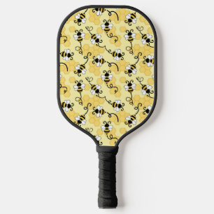 Cute little bees pattern pickleball paddle