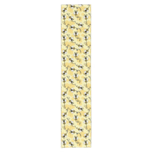 Cute little bees pattern short table runner