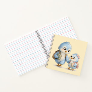 Cute Little Bird Brother Sister Journal