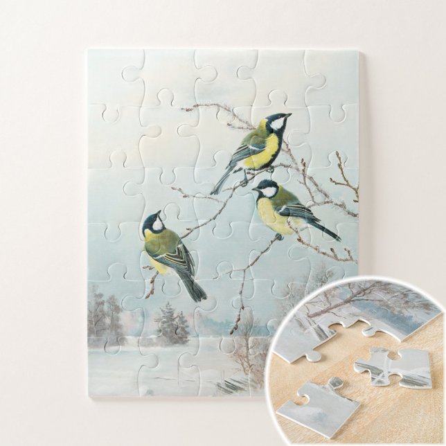 Cute little birds by Matti Karppanen, Birds Art Jigsaw Puzzle (Creator Uploaded)