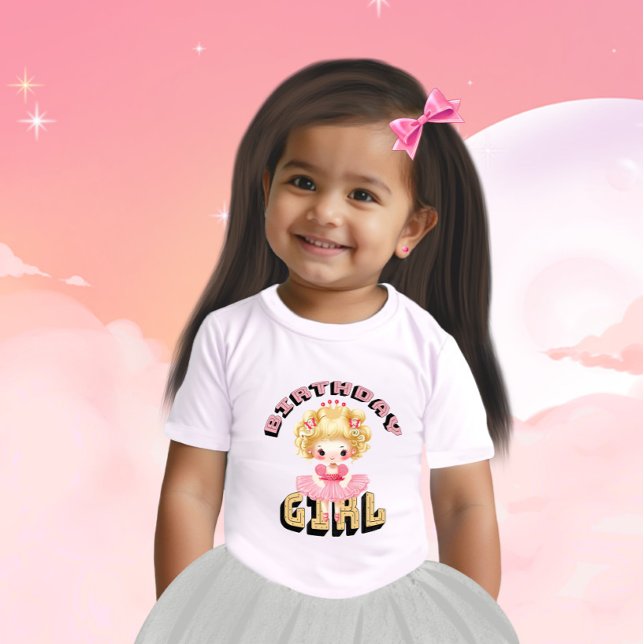 Cute little birthday girl baby T-Shirt (Creator Uploaded)