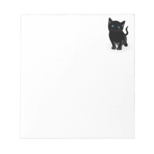 Cute Little Black Cat Notepad