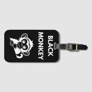 Cute Little Black Monkey Luggage Tag