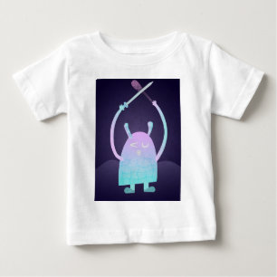 Cute Little Blue Monster Baby T-Shirt