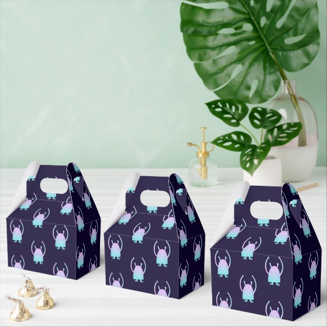 Cute Little Blue Monster Favour Box (Multiple)