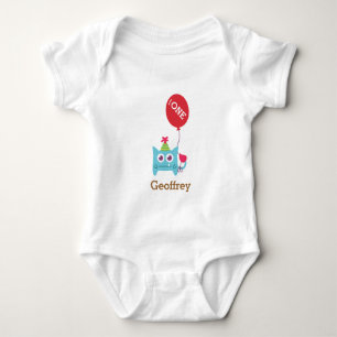 Cute Little Blue Monster, For Babies Baby Bodysuit