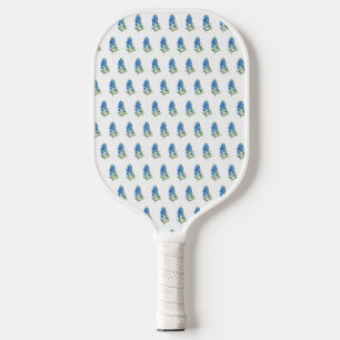 Cute Little Bluebonnets Flowers Ladies Girly Pickleball Paddle