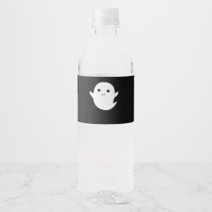 Cute Little Boo Classic Fitted Water Bottle Label