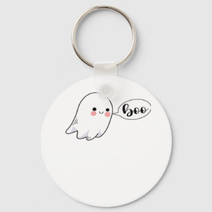 Cute Little Boo Graphic Cool Aesthetic Key Ring