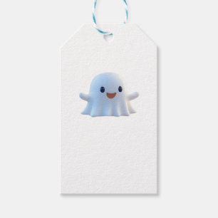 Cute Little Boo Retro Graphic Gift Tags