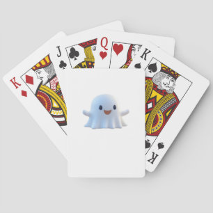 Cute Little Boo Retro Graphic Playing Cards