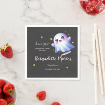 Cute Little Boo-tiful Baby Shower Paper Napkin