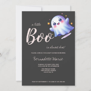 Cute Little Boo-tiful Halloween Baby Shower Invitation