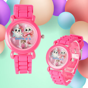 Cute Little Bow Ghost Halloween Birthday Photo Watch