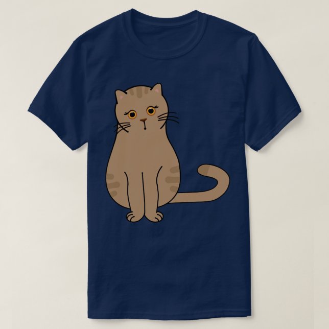 Cute little brow cat T-Shirt (Design Front)