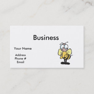 cute little bumble bee business card