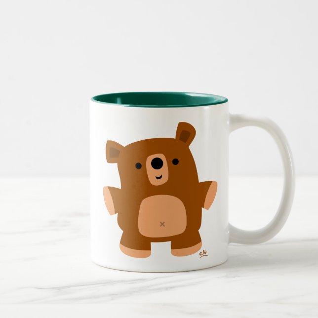 Cute Little Cartoon Bear Mug (Right)