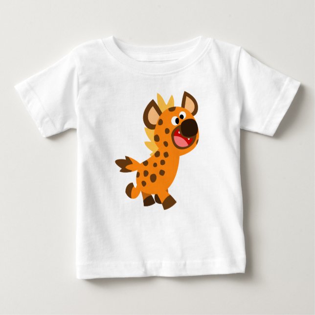 Cute Little Cartoon Hyena Baby T-Shirt (Front)
