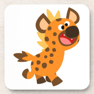 Cute Little Cartoon Hyena Coasters Set