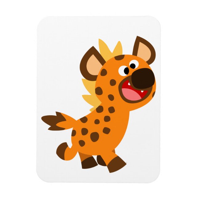 Cute Little Cartoon Hyena Flexible Magnet (Vertical)