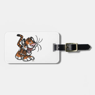 Cute Little Cartoon Tiger Luggage Tag