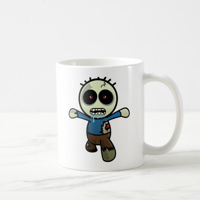 Cute Little Cartoon Zombie Coffee Mug (Right)