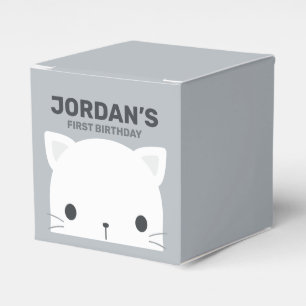Cute Little Cat Birthday Favour Box