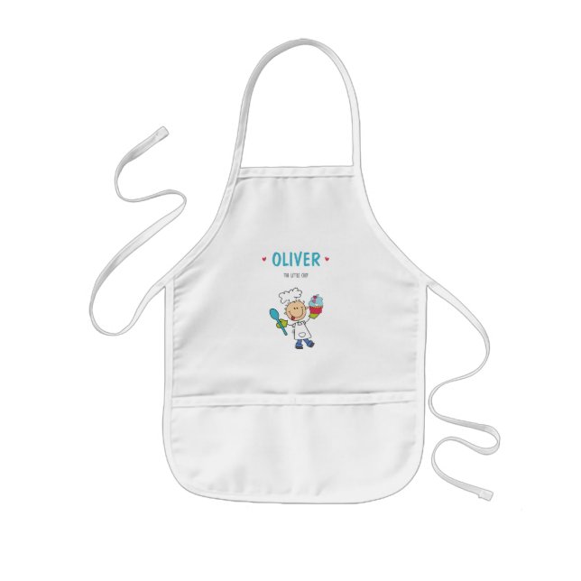 Cute Little Chef Baker Boy Apron (Front)