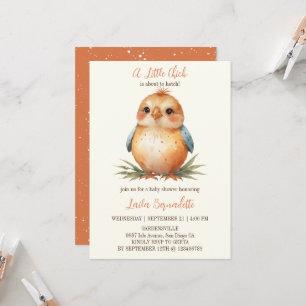 Cute Little Chick Baby Shower Invitation