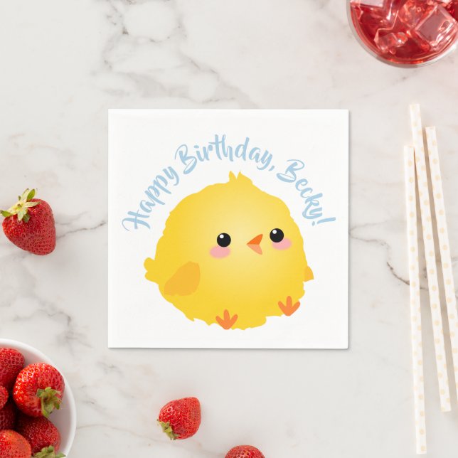 Cute Little Chick Napkin (Insitu)