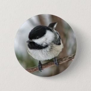 Cute Little Chickadee 6 Cm Round Badge