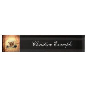 Cute little chihuahua nameplate