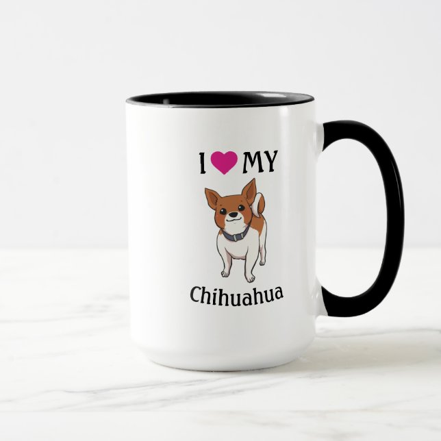 Cute Little Chihuahua Personalised Mug (Right)