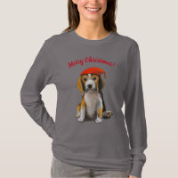 Cute Little christmas beagle T-Shirt