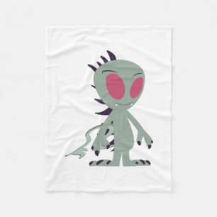 Cute little Chupacabra Fleece Blanket