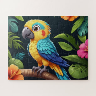 Cute Little Colourful Parrot  Jigsaw Puzzle